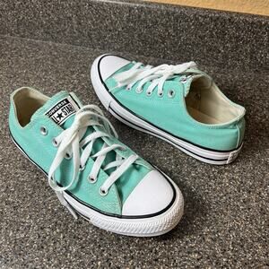 Converse All Star Low Top Womens 8 Mint Green Canvas Shoe Lace Up Mens 6 Sneaker